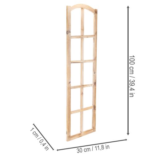 Cadre fenêtre en bois 100 cm pour décoration murale | Floristik24.fr