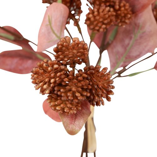 Article Fat Hen Rouge Sedum Stonecrop Fleurs Artificielles 41cm 3pcs