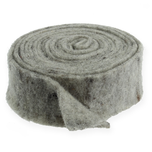 Article Ruban feutre gris 7,5cm 5m