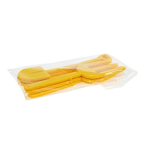 Article Outil de jardin en feutre jaune, pelle et râteau de jardin 6pcs