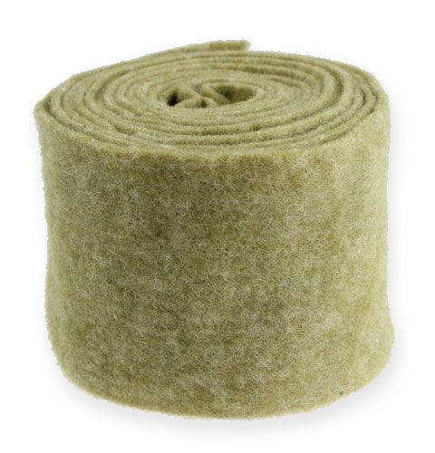 Ruban feutre 15cm x 5m vert mousse