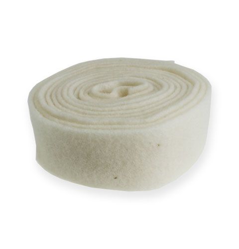 Article Ruban feutre blanc 7,5cm, 5m