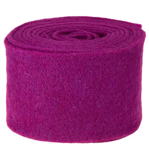 Article Ruban de feutrine en laine, fuchsia, 15 cm x 5 m, pour la décoration et les loisirs créatifs