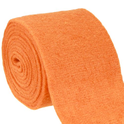 Ruban feutre 15cm x 5m orange
