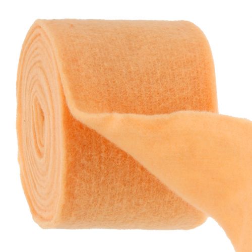 Article Ruban feutre orange clair 15cm 5m