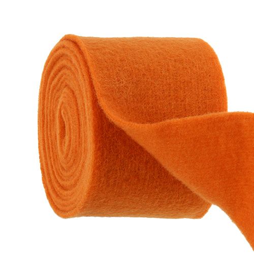 Floristik24 Ruban feutre 15cm x 5m orange