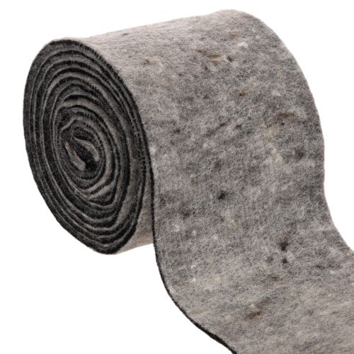 Charnière pour pot en feutre de laine bicolore, gris/noir, 15 cm x 5 m acheter | Floristik24.fr