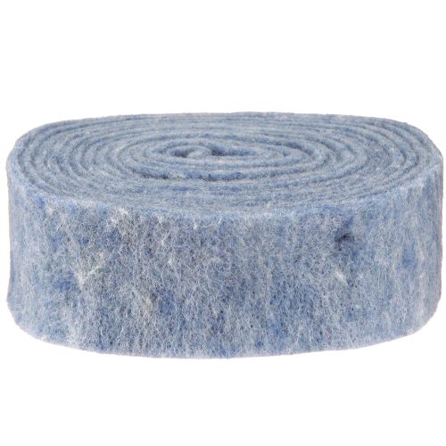 Article Ruban feutre bleu 7,5cm 5m