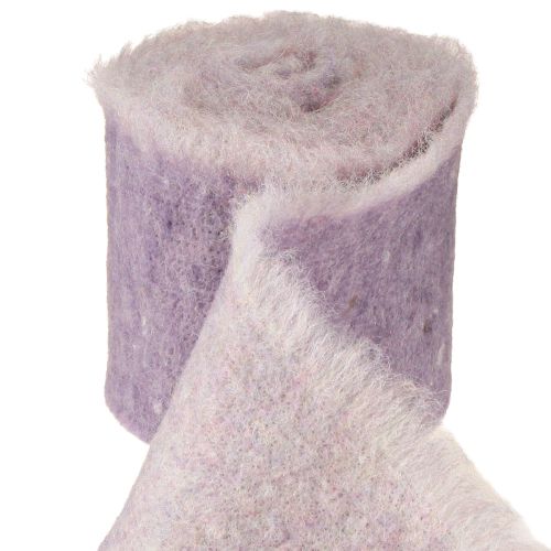Floristik24 Ruban de feutre Franzi ruban de feutre de laine violet bicolore 15cm 4m
