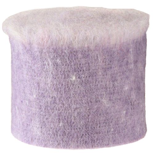 Article Ruban de feutre Franzi ruban de feutre de laine violet bicolore 15cm 4m