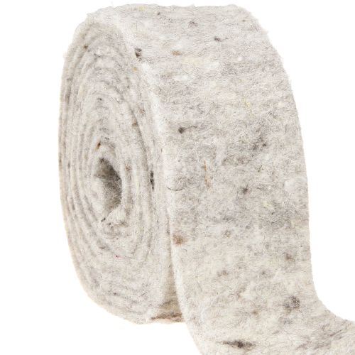 Ruban feutre gris 7,5cm 5m