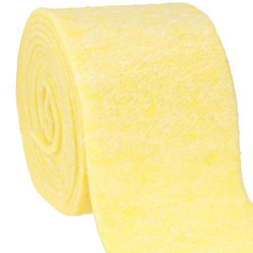 Ruban feutre jaune clair 15cm 5m