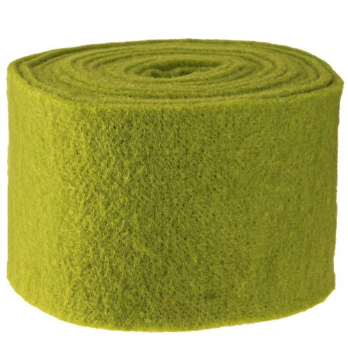 Floristik24 Ruban feutre vert mousse 15cm 5m