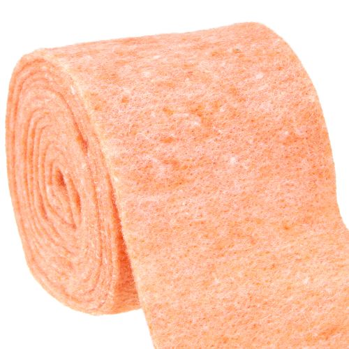 Floristik24 Ruban de feutre orange 15 cm 5 m