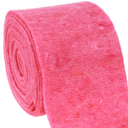 Ruban feutre rose 15cm 5m