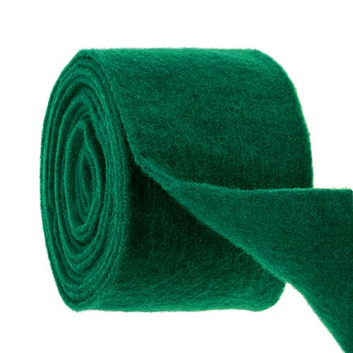 Floristik24 Ruban feutre vert sapin 15cm 5m