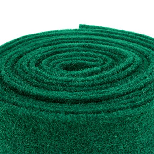 Floristik24 Ruban feutre vert sapin 15cm 5m