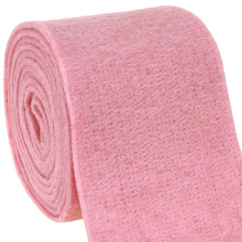 Ruban feutre, ruban à pot vieux rose 15cm 5m