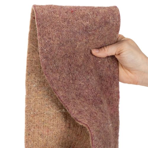 Ruban de feutre de laine bicolore 15 cm x 5 m, violet et brun clair, pour pots de fleurs | Floristik24.fr