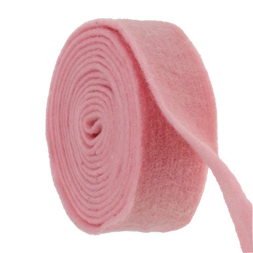 Floristik24 Ruban feutre 7,5cm x 5m rose