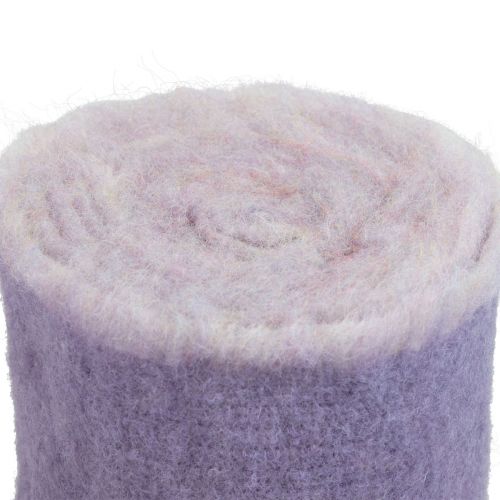 Article Ruban de feutre Franzi ruban de feutre de laine violet bicolore 15cm 4m