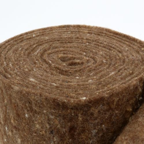 Floristik24 Ruban feutre, ruban pot marron 15cm 5m