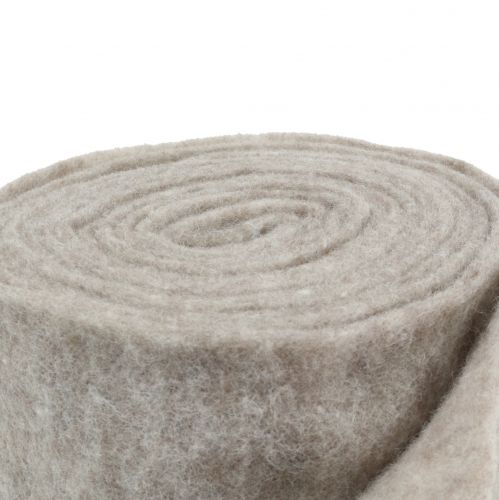 Article Ruban feutre, ruban pot gris-naturel 15cm 5m