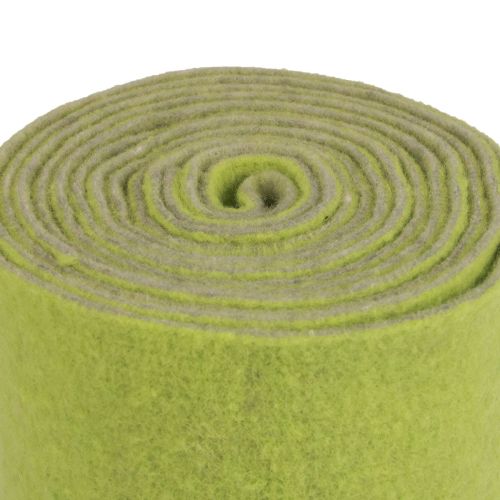 Article Ruban en feutre ruban de laine rouleau de feutre ruban décoratif vert gris 15cm 5m