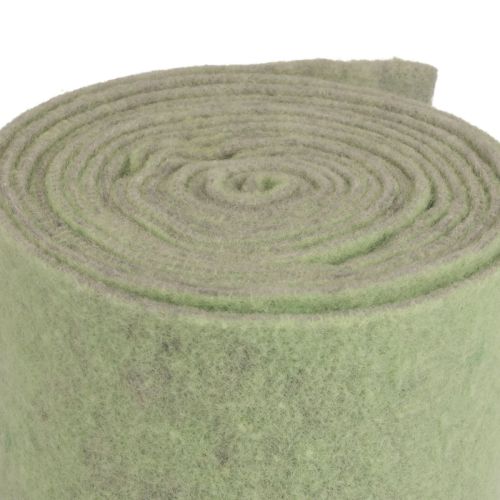 Article Ruban feutre ruban de laine gris vert ruban décoratif moelleux 14cm 5m