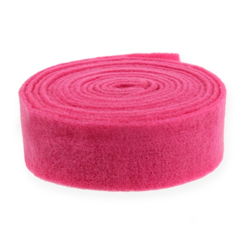 Ruban de feutre rose 7,5 cm 5 m