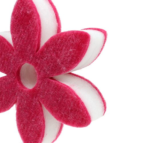 Fleur en feutrine, diff. couleurs, à suspendre, Ø 15-24 cm 6 p.