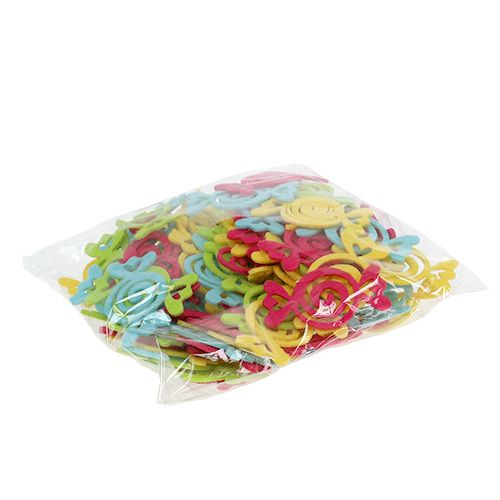 Floristik24 Lot de bonbons Candy en feutrine multicolore 5,5 cm 100 p.