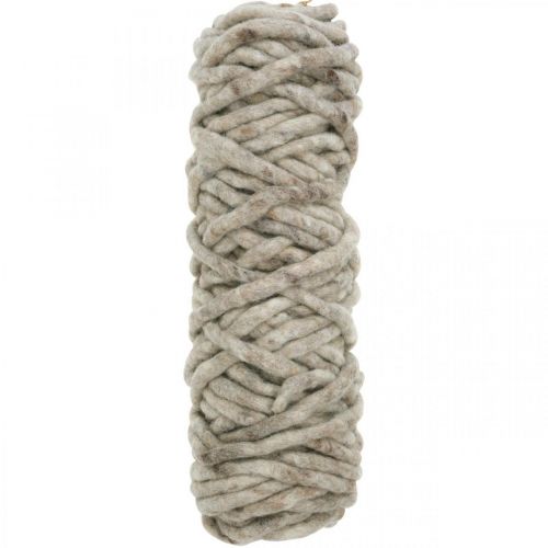 Cordon feutre Velcro Mirabell 25m beige/marron