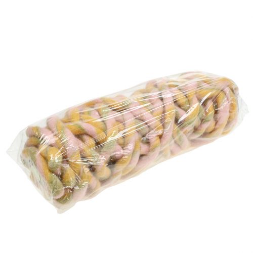 Floristik24 Ficelle de feutrine 25 m rose, jaune, verte