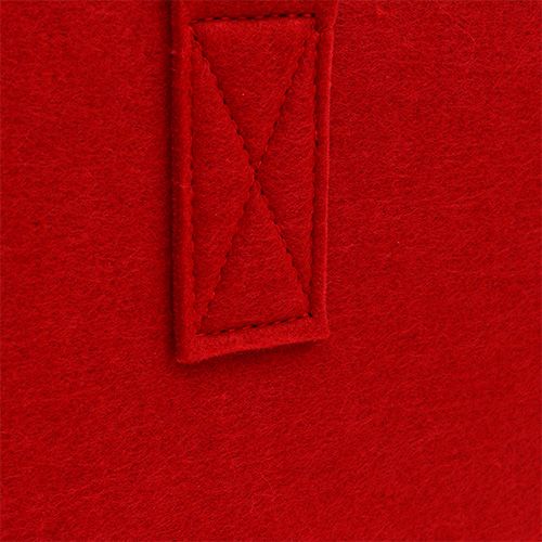 Floristik24 Sac en feutre 39x25x22cm rouge
