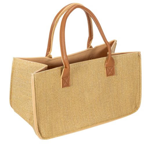 Sac en feutre aspect raphia 50 cm x 25 cm x 25 cm acheter | Floristik24.fr