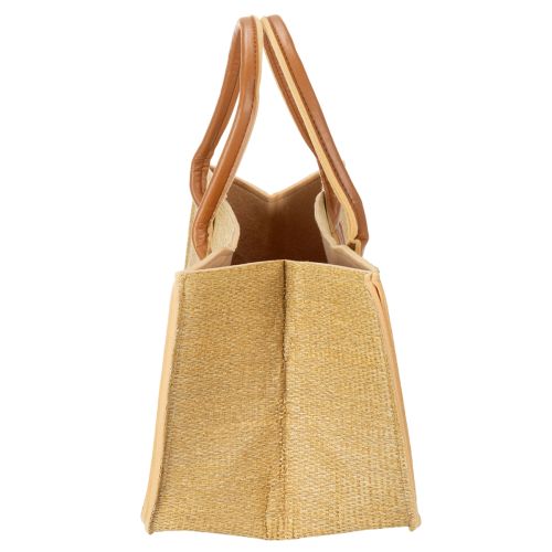 Sac en feutre aspect raphia 50 cm x 25 cm x 25 cm | Floristik24.fr