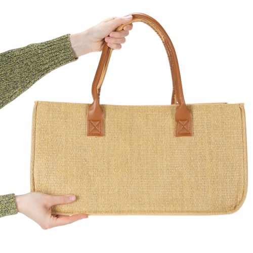 Sac en feutre aspect raphia 50 cm x 25 cm x 25 cm | Floristik24.fr