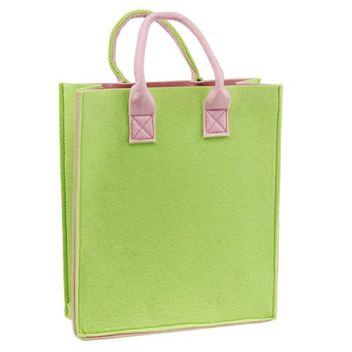 Sac en feutrine vert clair 37 x 32 x 15 cm