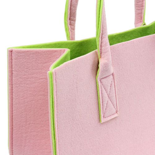 Article Sac en feutrine rose clair 40 x 25 x 20 cm