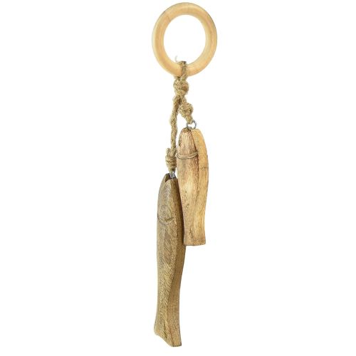 Article Poisson en bois de manguier poisson en bois à suspendre naturel 10/15cm