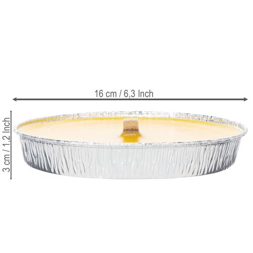 Article Bougie parfumée à la citronnelle contre les insectes, bol à flamme idéal pour les balcons, terrasses et pique-niques, 16 cm