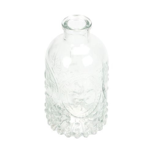 Bouteilles décoratives mini vases bougeoirs en verre H12,5 cm 6pcs