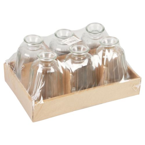 Article Bouteilles décoratives chandelier mini vases verre H11cm 6pcs