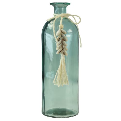 Article Bouteilles vase décoratif en verre cauris maritime H26cm 2pcs
