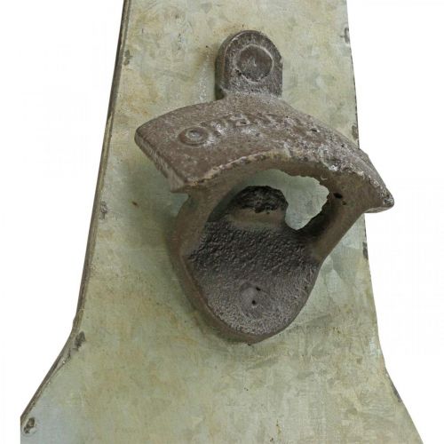 Floristik24 Décapsuleur vintage décoration métal avec bac de récupération H41cm