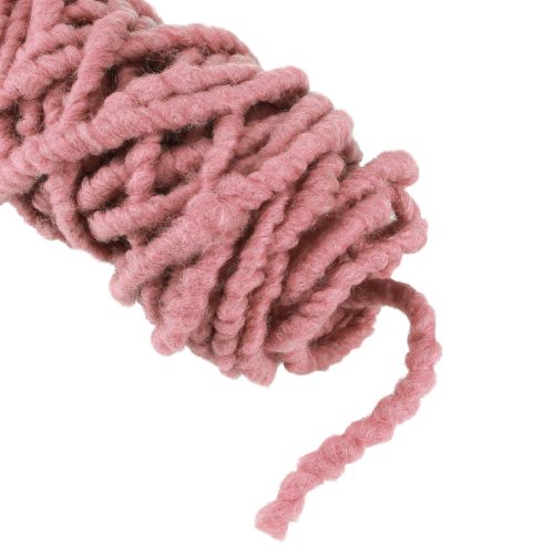 Article Cordon en feutre Fluffy Mirabell vieux rose 25 m