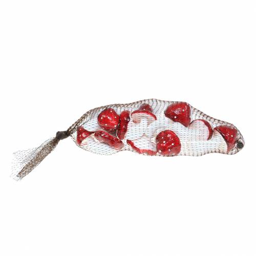 Floristik24 Set d'agaric mouche déco rouge, blanc 6–7cm 12pcs