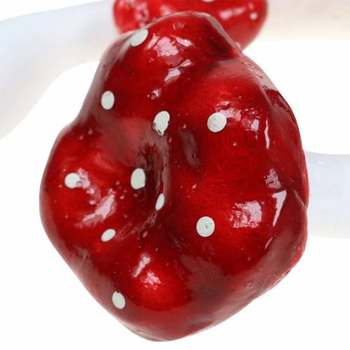 Floristik24 Set d'agaric mouche déco rouge, blanc 6–7cm 12pcs