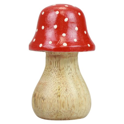 Article Agaric mouche champignons décoratifs champignons en bois décoration d&#39;automne H6/8/10cm lot de 3